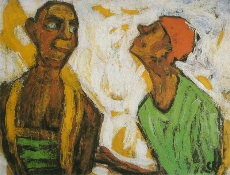 Christian_Rohlfs_-_Conversation_de_clowns