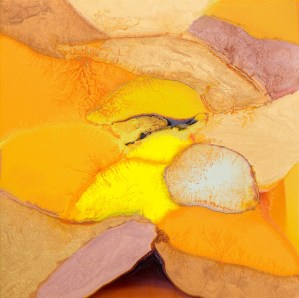 Bez tytulu, 2015, technika mieszana na plotnie, 110 x 110 cm