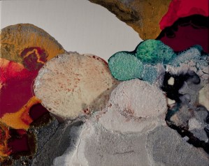 Bez tytulu, 2015, technika mieszana na plotnie, 33 x 27 cm