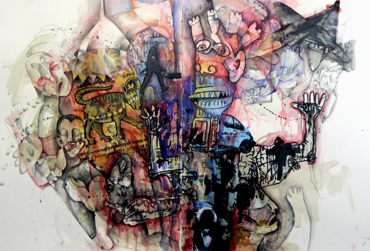 Los rostros de la Guerra diptico 100x70cm (2)